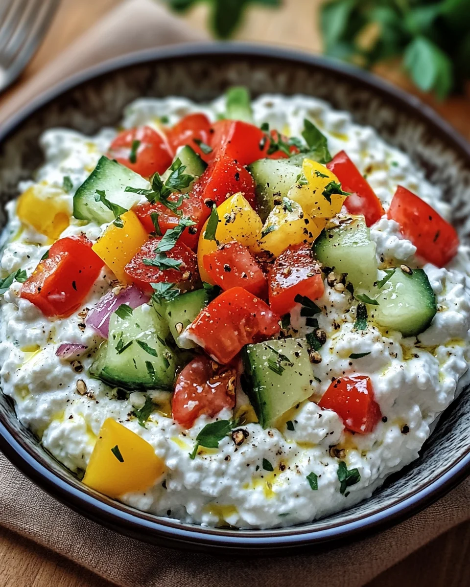 Hüttenkäse-Salat