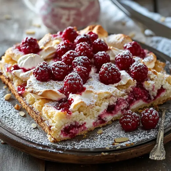 Johannisbeerkuchen mit Baiserhaube