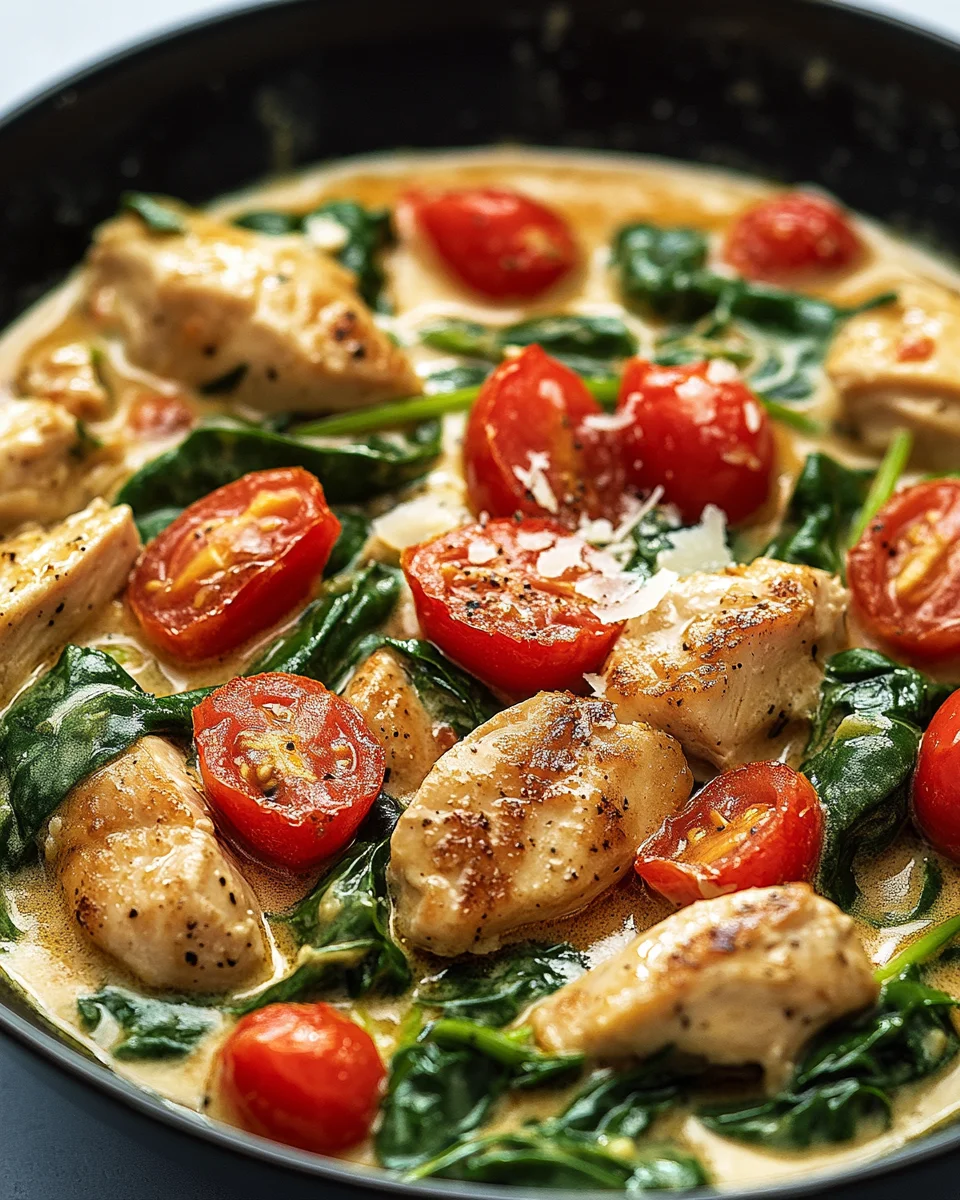 Keto Hähnchen-Spinat-Tomaten-Pfanne 20 Keto Hähnchen-Spinat-Tomaten-Pfanne