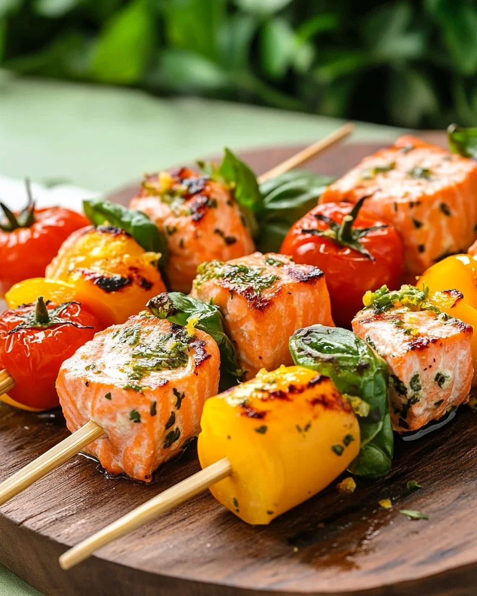 Lachs-Spie&szlig;e mit Gem&uuml;se
