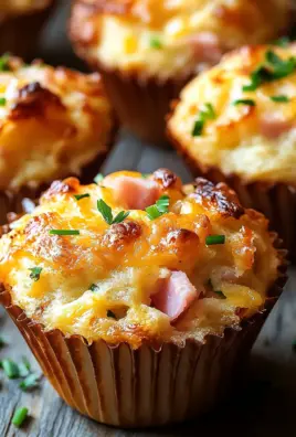 Muffins mit Putenschinken und Käse