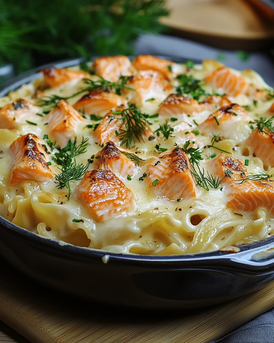 Nudelauflauf mit Lachs und Sahne 20 Nudelauflauf mit Lachs und Sahne