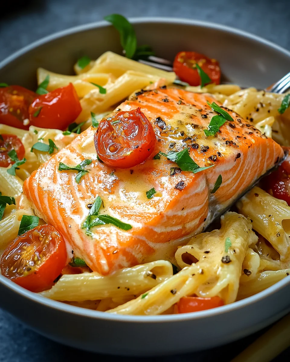 Ofen-Lachs-Pasta mit Tomaten 25 Ofen-Lachs-Pasta mit Tomaten