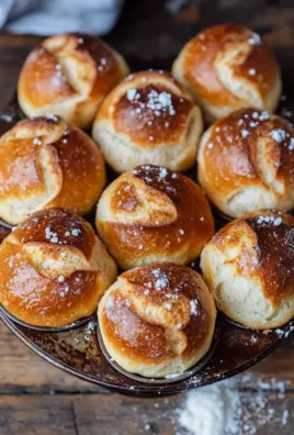 Rezept für Laugenbrötchen im Muffinsblech gebacken