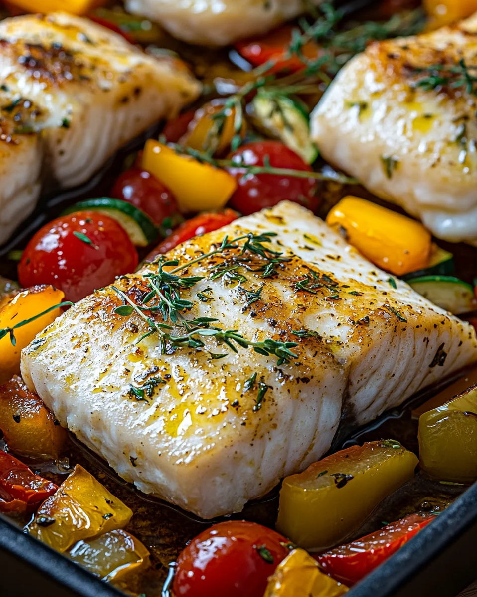 Rezept für mediterran gebackene Fischfilets mit Gemüse 18 Rezept
