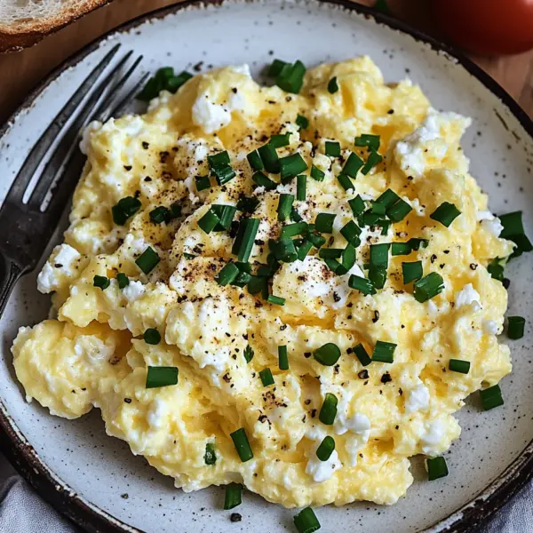 Rührei mit Hüttenkäse