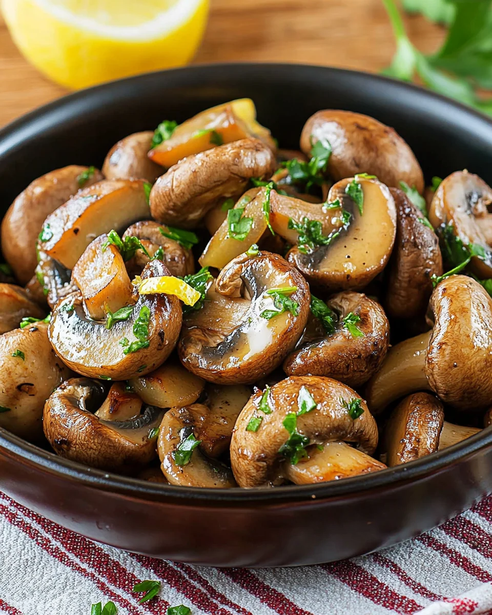 Saftige Knoblauch-Champignons Rezept