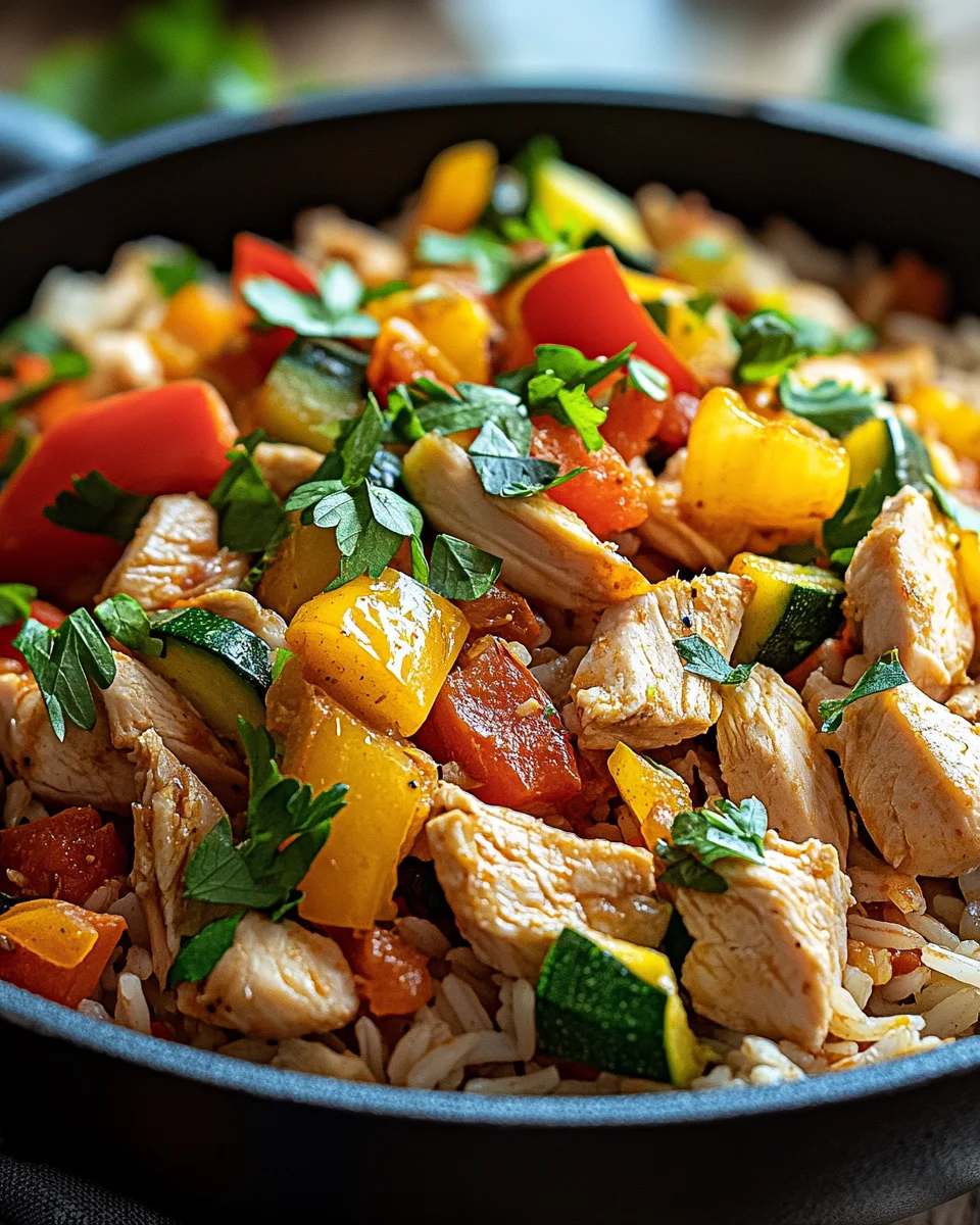 Schnelle Reispfanne mit Hühnchen 19 Schnelle
