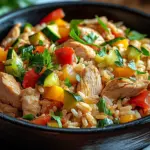 Schnelle Reispfanne mit H&uuml;hnchen