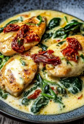Spinat Parmesan Hähnchen