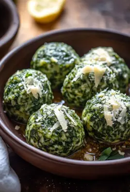 Spinatknödel mit Parmesan 24 Spinatknödel mit Parmesan