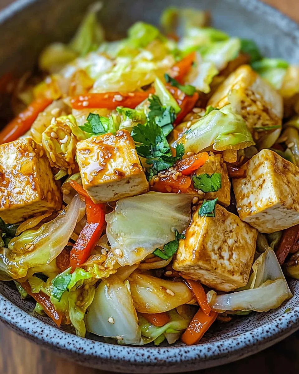 Tofu Kohlgemüse Pfanne 21 Tofu