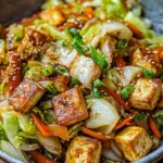 Tofu Kohlgem&uuml;se Pfanne