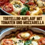 Tortellini-Auflauf mit Tomaten und Mozzarella 20 Pinterest Hidden Image