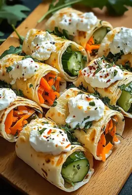 Tortilla-Rollen mit Feta