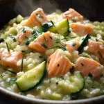 Zucchini-Lachs-Risotto