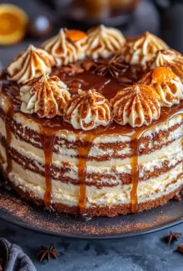 Bratapfeltorte mit Orangen-Zimt-Creme und Karamell-Drip 22 Bratapfeltorte mit Orangen-Zimt-Creme und Karamell-Drip