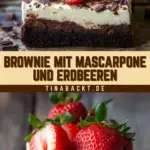 Brownie mit Mascarpone und Erdbeeren 20 Pinterest Hidden Image