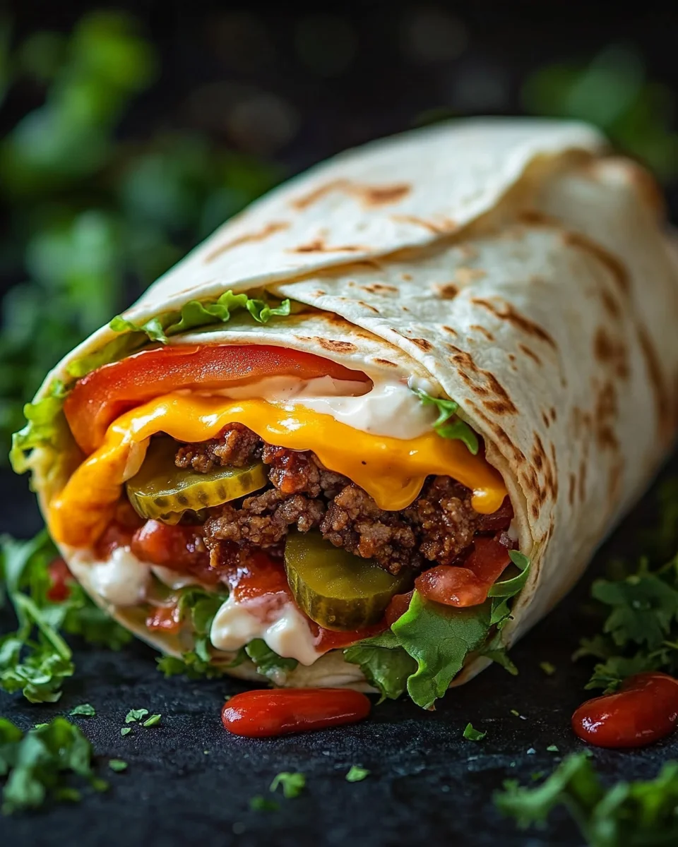 Cheeseburger-Wraps