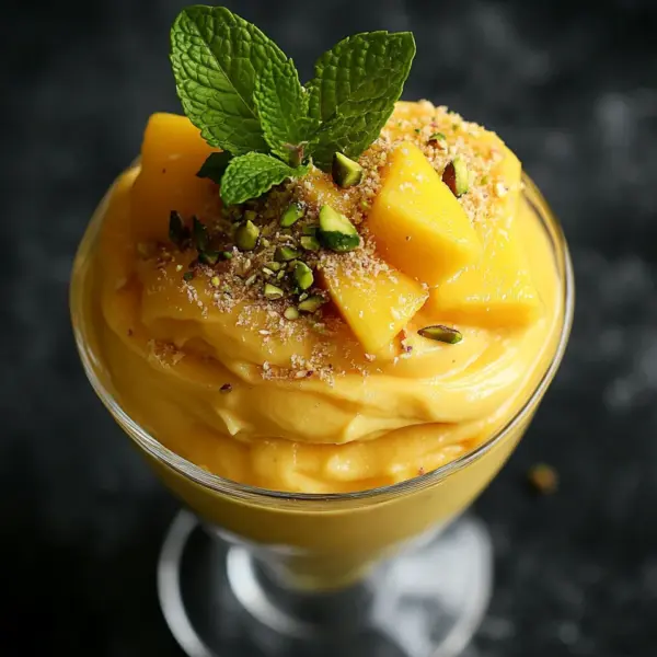 Cremige Mango-Mousse