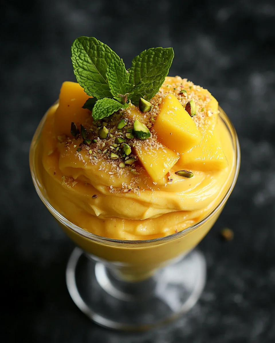 Cremige Mango-Mousse