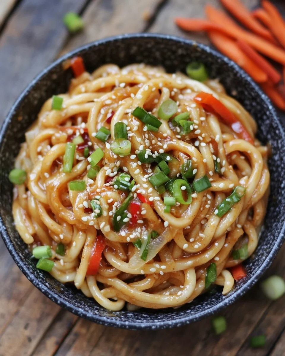 Erdnussbutter Udon Nudeln 21 Erdnussbutter