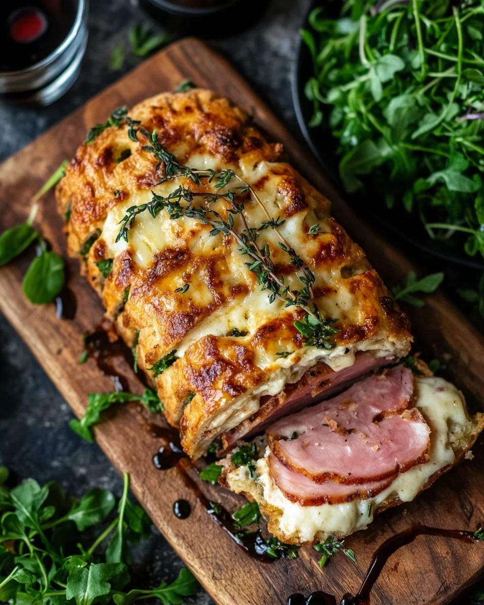 Hähnchen-Cordon-Bleu-Hackbraten