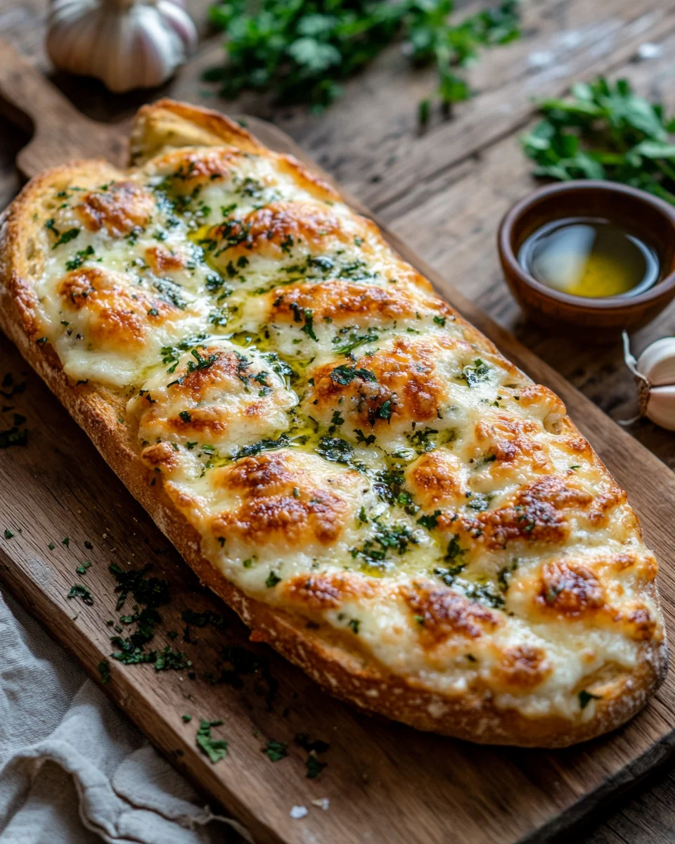 Käse-Knoblauchbrot zum Aufbacken