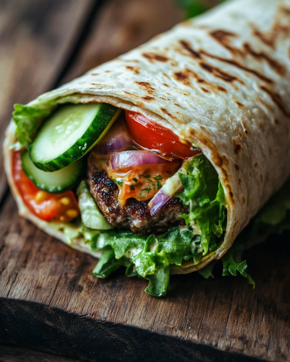 Kalorienarmer Burger-Wrap unter 250 Kalorien 27 Kalorienarmer Burger-Wrap unter 250 Kalorien