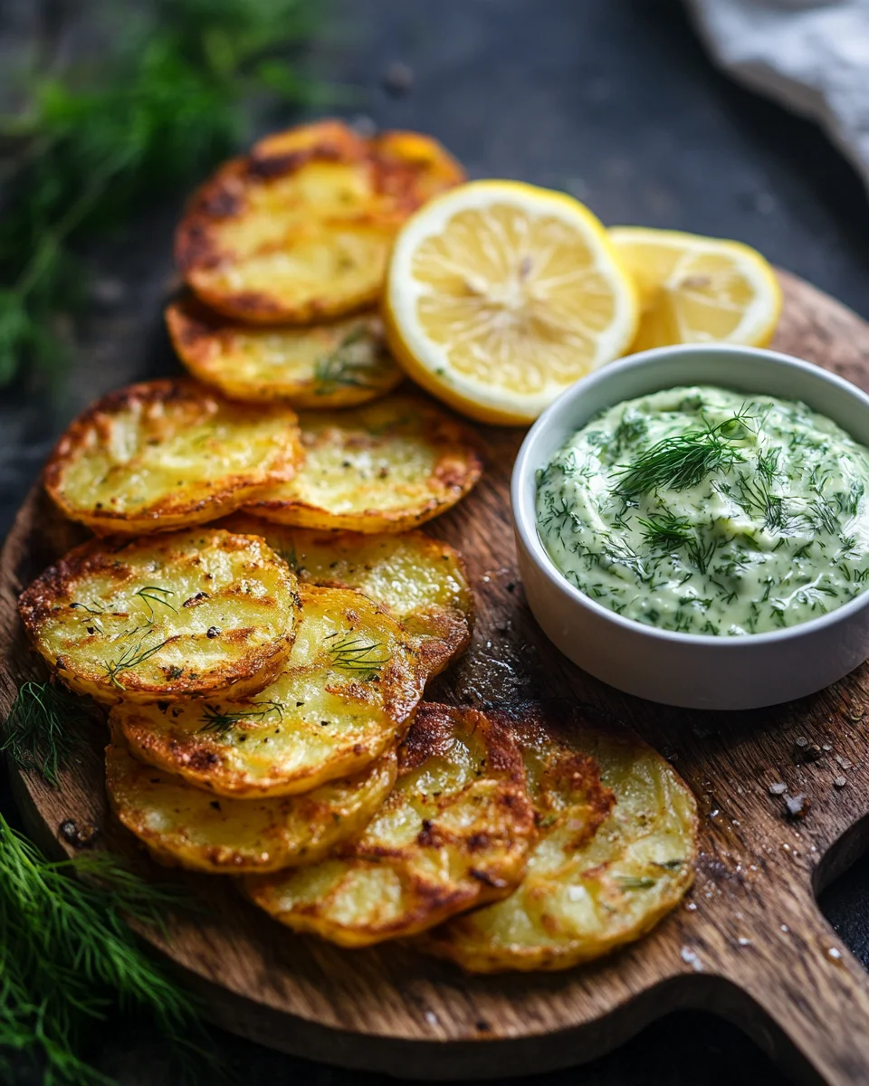 Kartoffelspalten mit Gurkendip 16 Kartoffelspalten