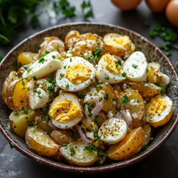 Knuspriger Kartoffelsalat