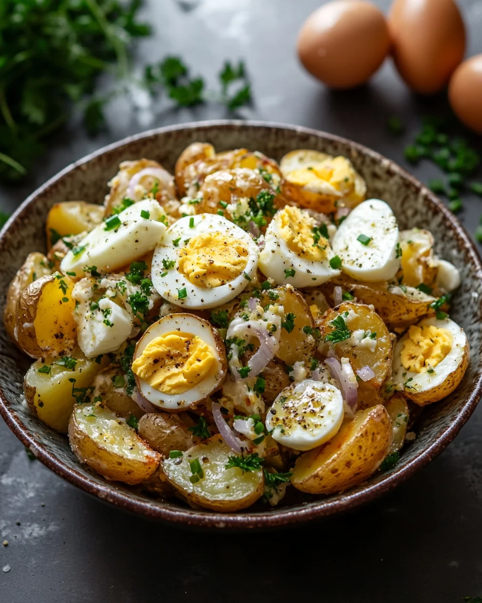 Knuspriger Kartoffelsalat