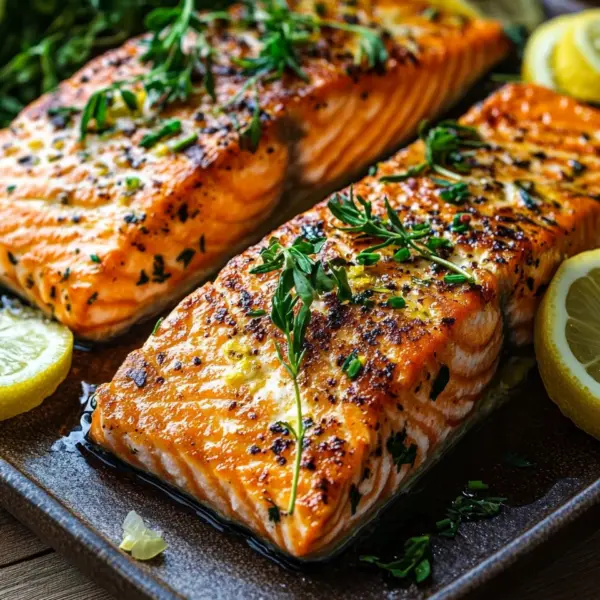 Köstliches und super saftiges Lachsfilet aus dem Ofen