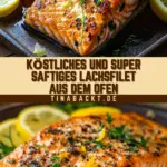 Köstliches und super saftiges Lachsfilet aus dem Ofen 19 Pinterest Hidden Image