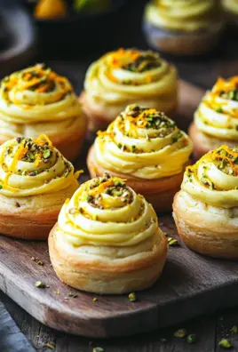 Lockere Pistazien-Heferollen mit Orangen-Frischkäse-Frosting