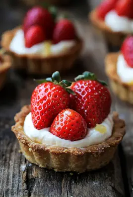 Mürbeteig Tartelettes mit Erdbeeren und Mascarponecreme 31 Mürbeteig Tartelettes mit Erdbeeren und Mascarponecreme