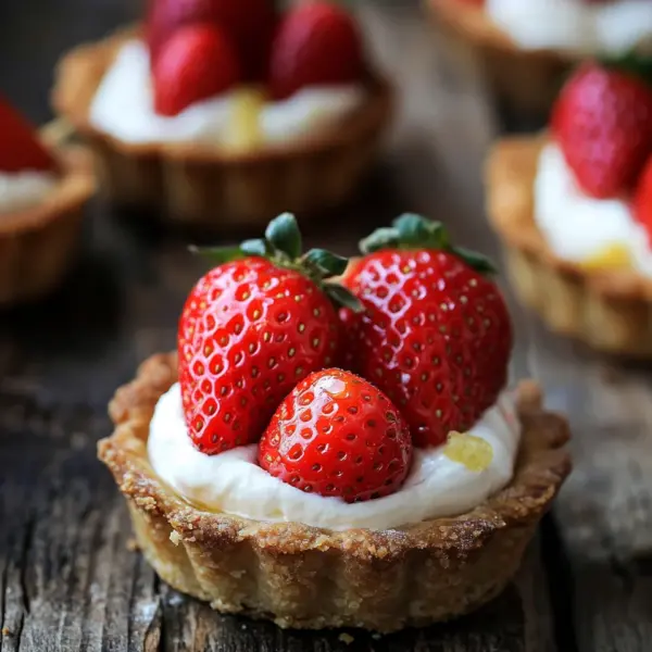 Mürbeteig Tartelettes mit Erdbeeren und Mascarponecreme