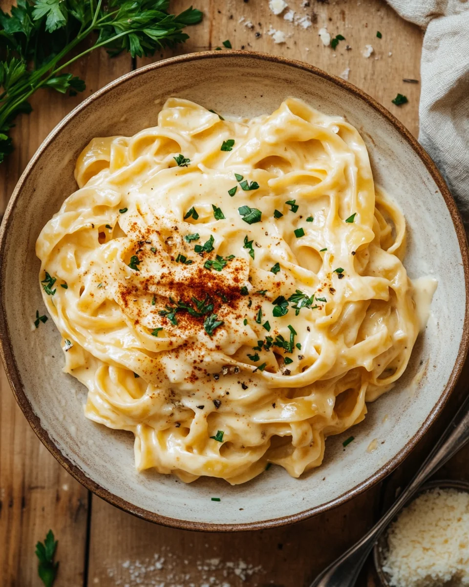 Nudeln in K&auml;se-Sahne-So&szlig;e