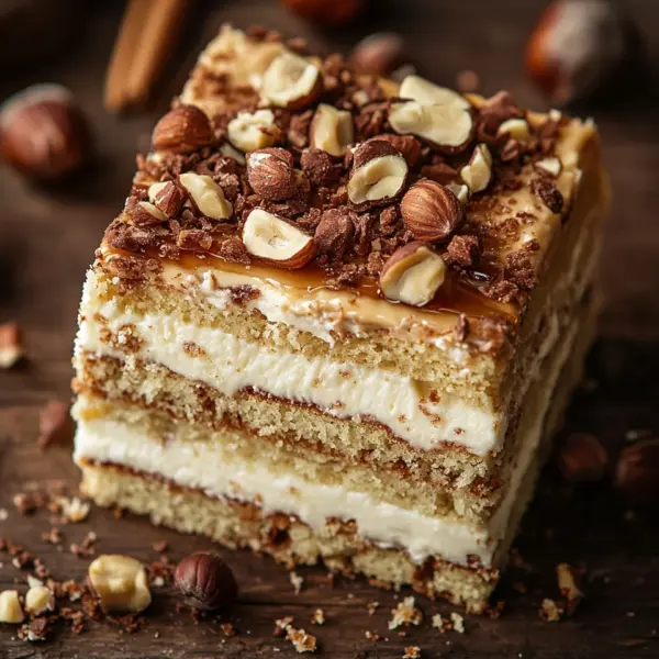 Nusskuchen mit Nougatcreme