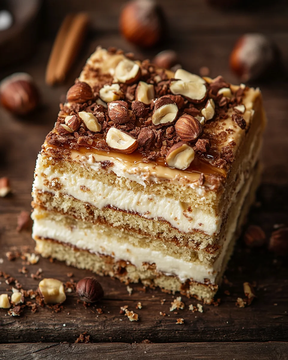 Nusskuchen mit Nougatcreme