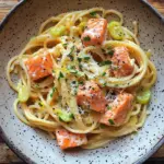 Orangen Lachs Pasta