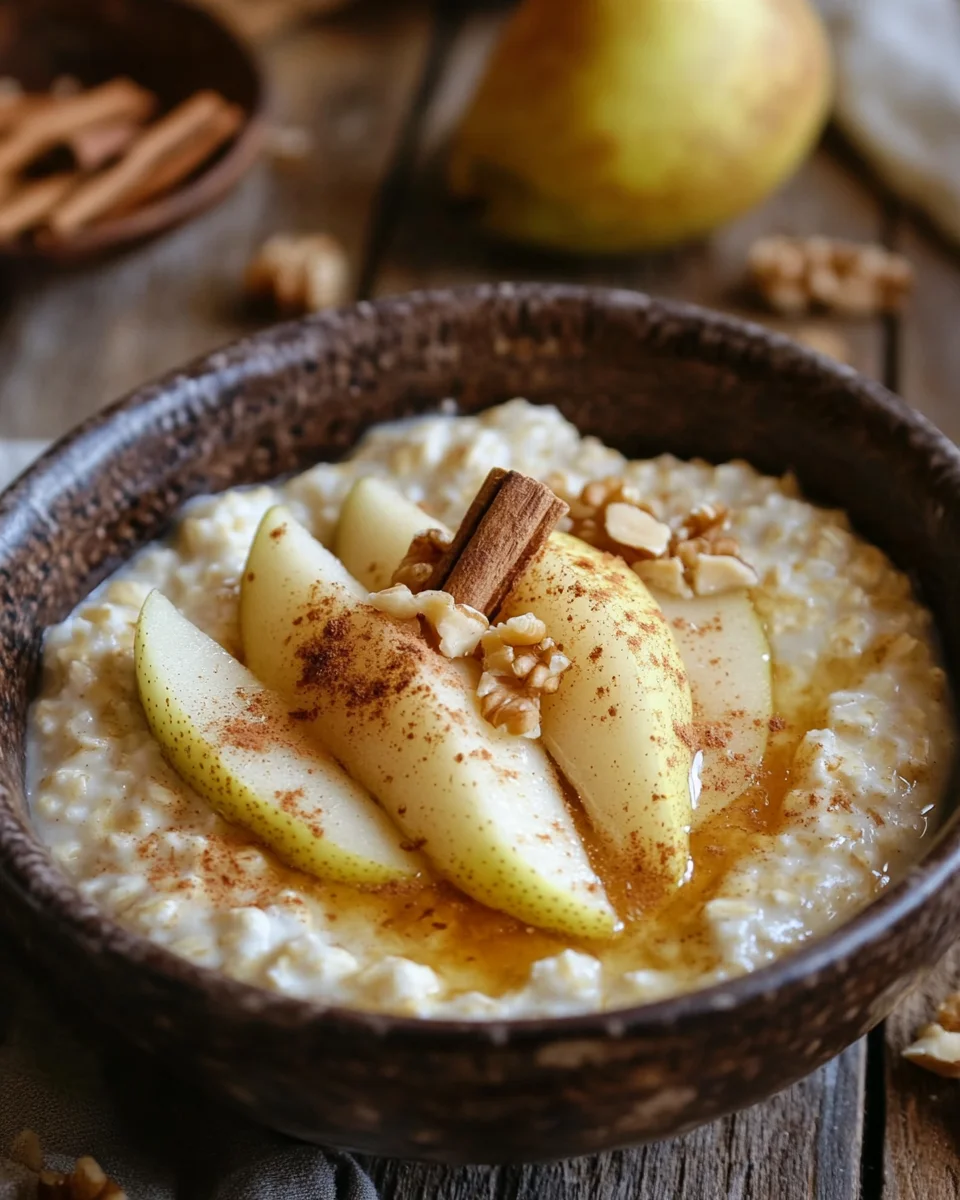Overnight Oats with Cinnamon and Pear 2 Overnight