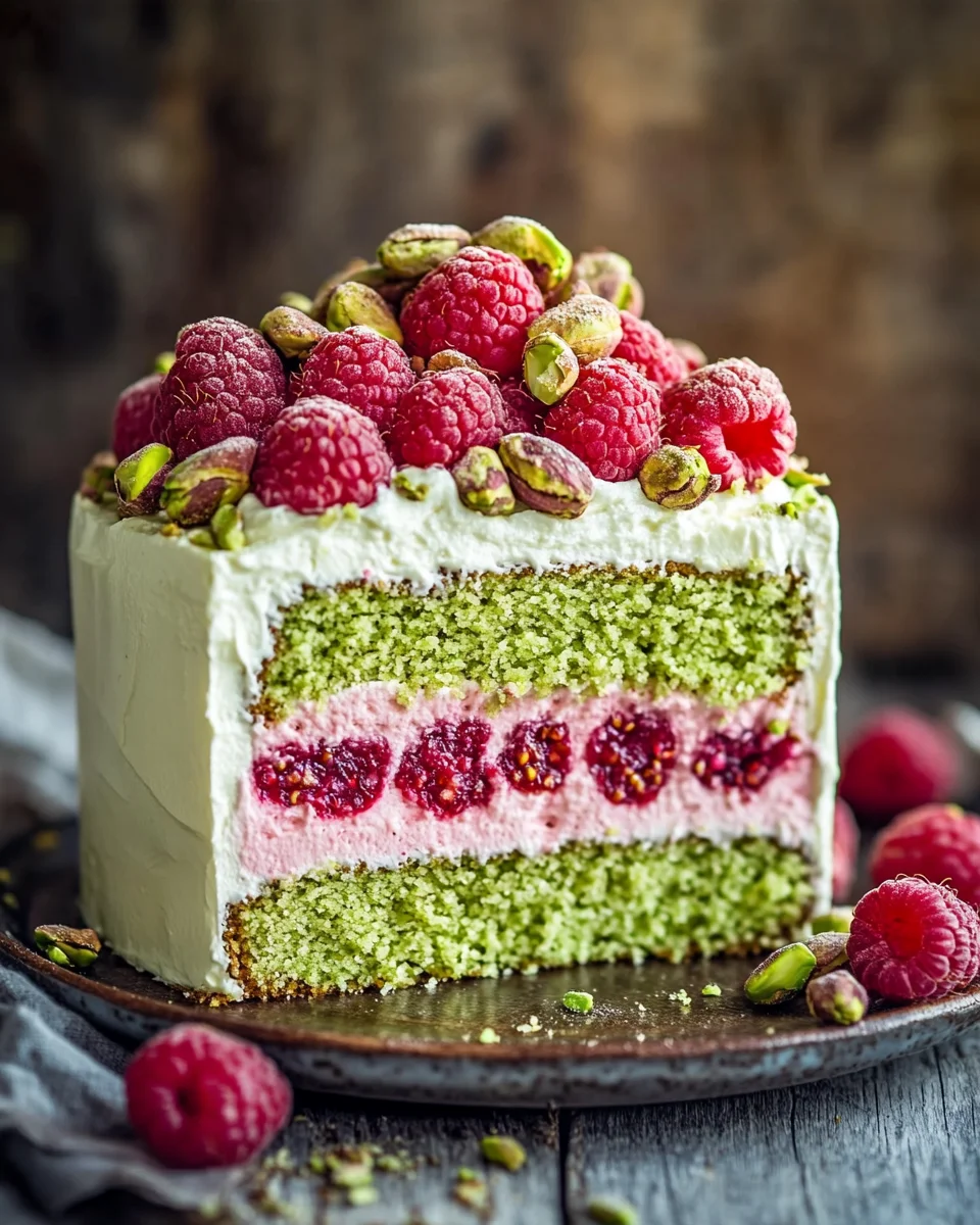 Pistazien-Himbeer-Torte mit Mascarpone-Creme 21 Pistazien-Himbeer-Torte