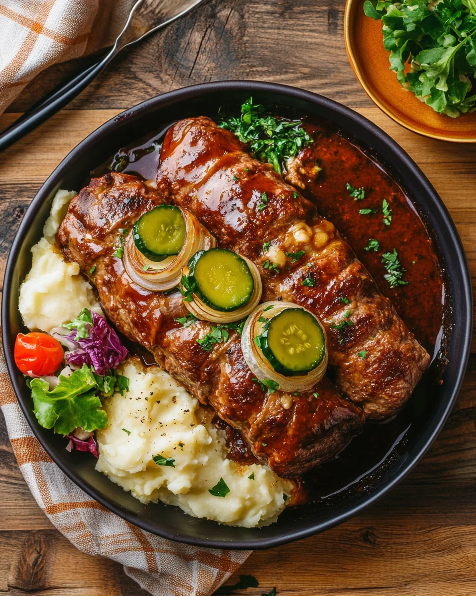 Rouladentopf aus dem Backofen