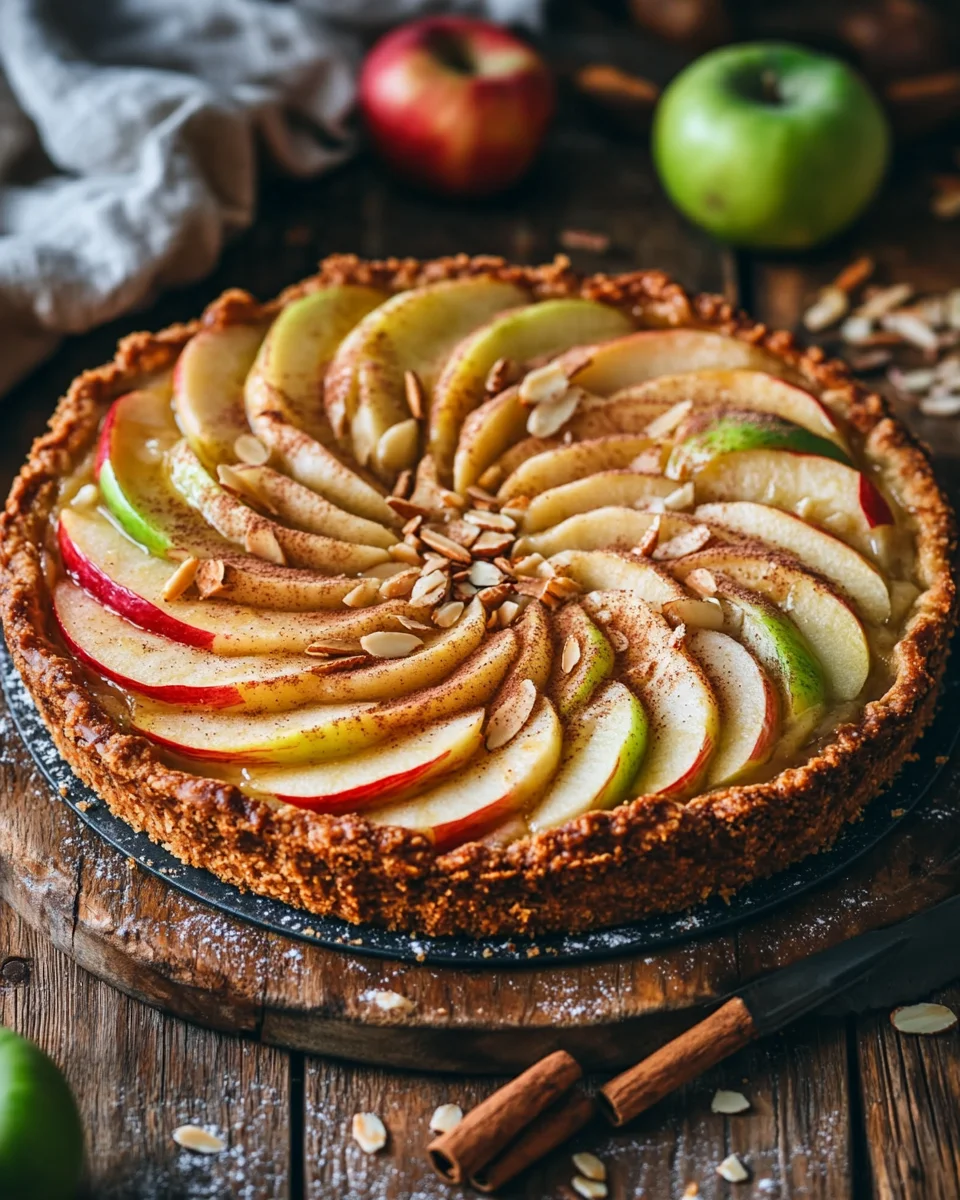 Saftige Apfeltarte mit Rahmguss