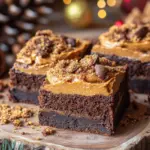 Spekulatius Brownies mit Lotus Biscoff Brotaufstrich