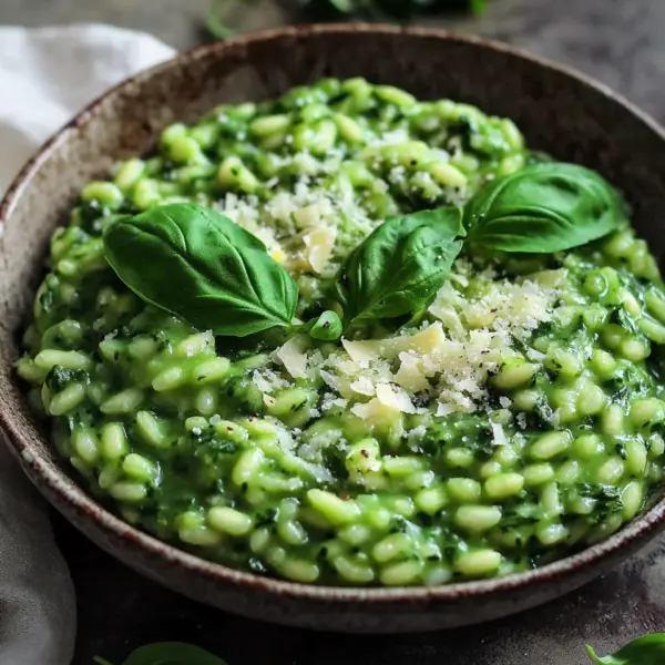 Spinat Risotto mit frischen Kräutern
