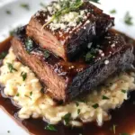 Tender Beef Brisket in Cola with Creamy Parmesan Risotto