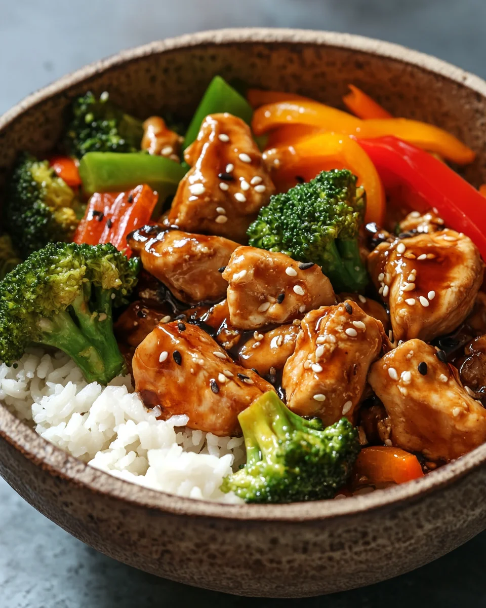 Teriyaki-Hähnchen mit Gemüse 18 Teriyaki-Hähnchen