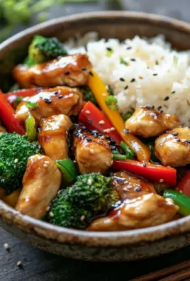 Teriyaki-Hähnchen mit Gemüse